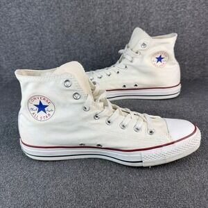 Converse Chuck Taylor All Star High Top Optical White Canvas Mens 11 M7650